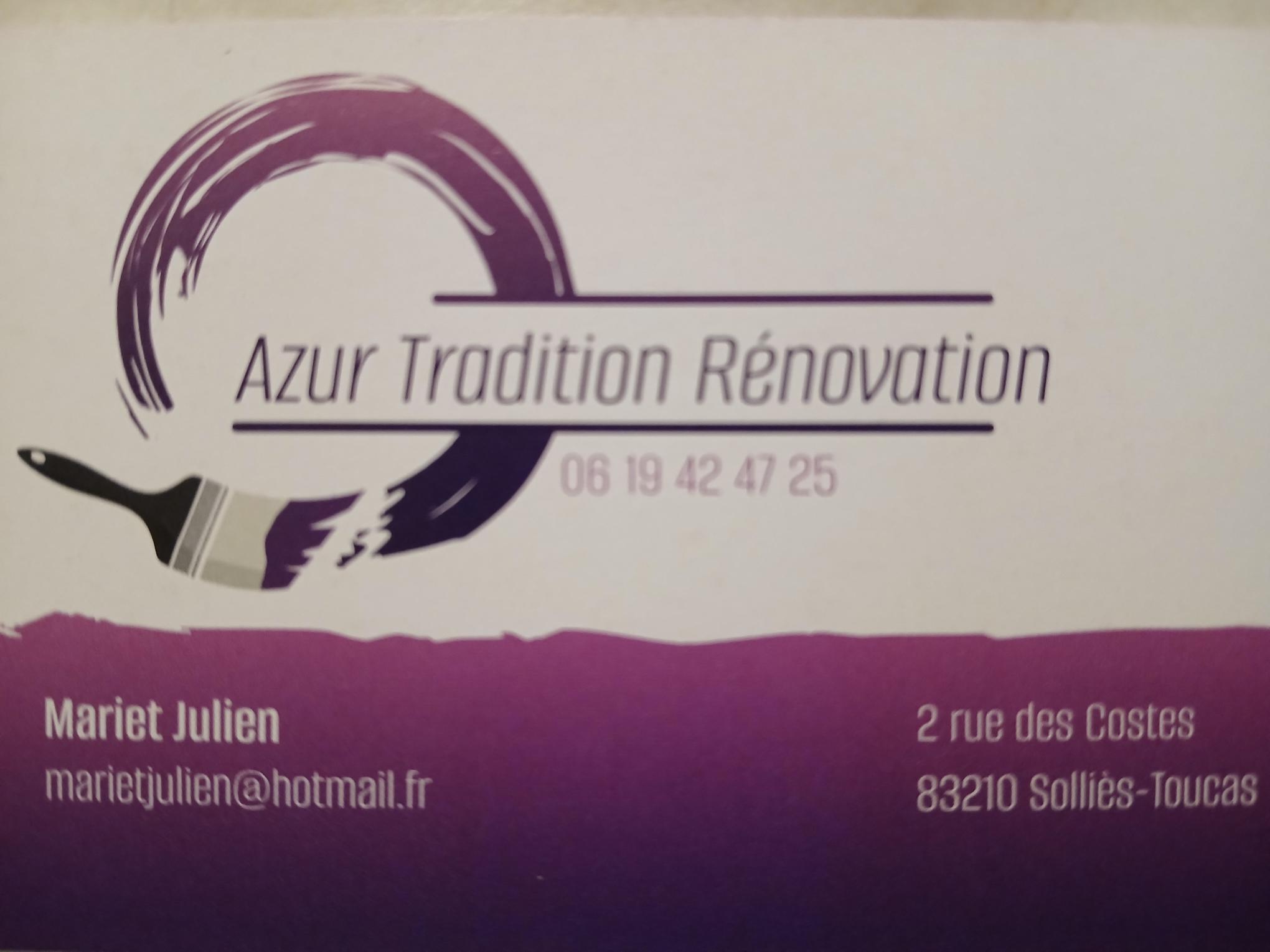 AZUR TRADITION RÉNOVATION - Entreprise de peinture et nettoyage toiture façade sur Solliès Toucas, Toulon, Hyères, La Seyne sur Mer, La Garde, Six Fours les Plages